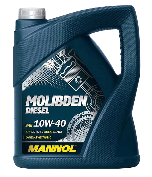 Моторное масло Mannol MOLIBDEN DIESEL 10W-40, 5л